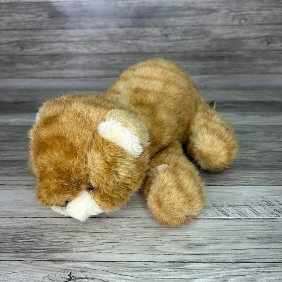 Applause‎ Orange Tabby Cat Plush Stuffed Animal Toy Vintage