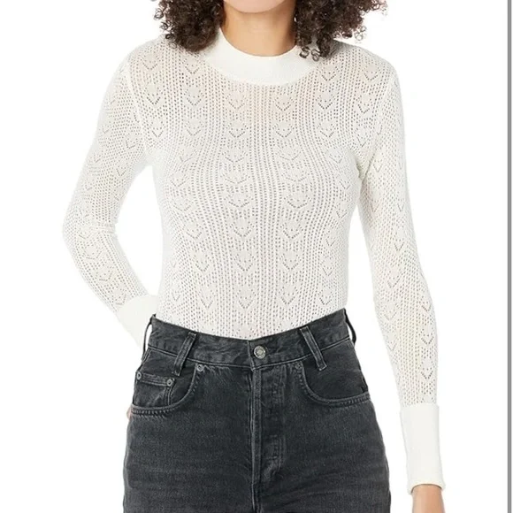 NWT Womens Free People Sunday Best Bodysuit French Vanilla color Size XS​​​​​​​