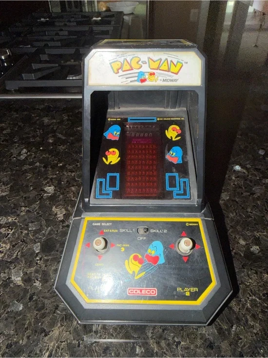 Vintage 1981 PAC- Man Tabletop Arcade Game - Black