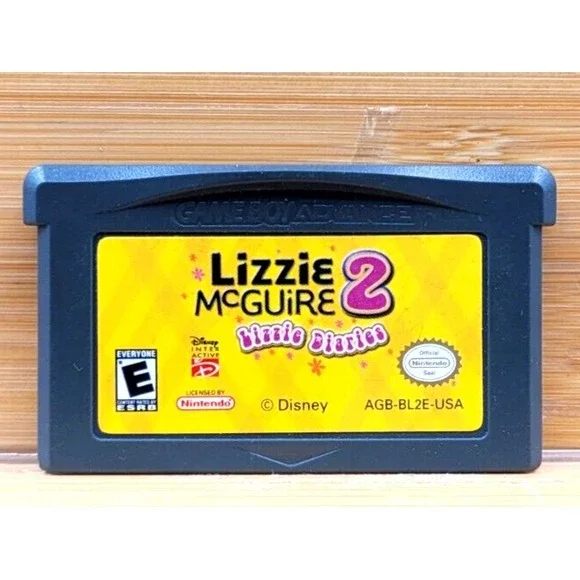 Lizzie McGuire 2 Lizzie Diaries Nintendo Game Boy Advance Game Cartridge‎ Only
