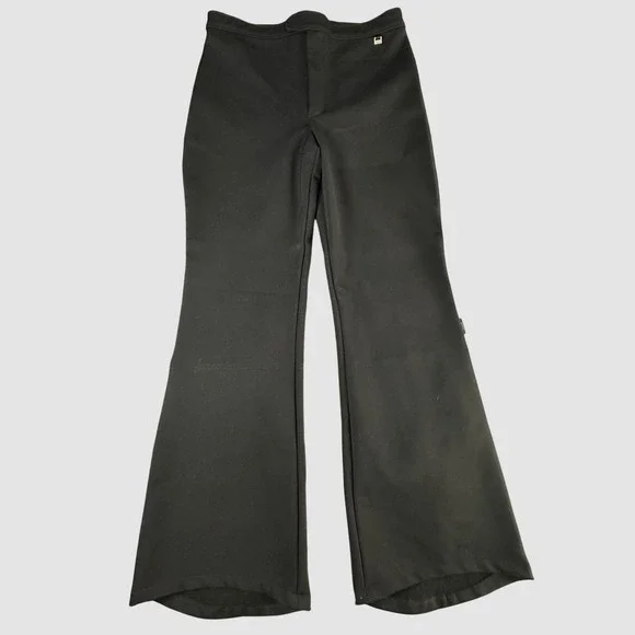 ROFFE Stirrup Ski Pants High Waist Flare Leg Womens‎ 14-LONG Wool Blend Fleece