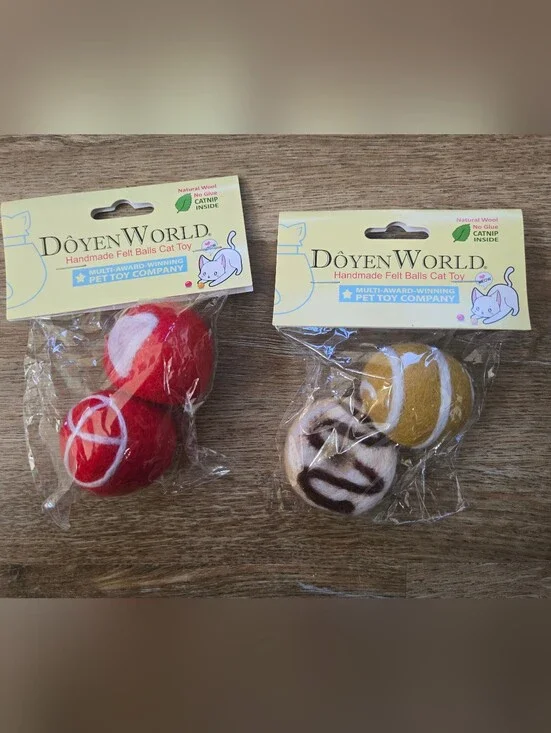 DOYEN WORLD Natural Handmade Cat Toys with Catnip