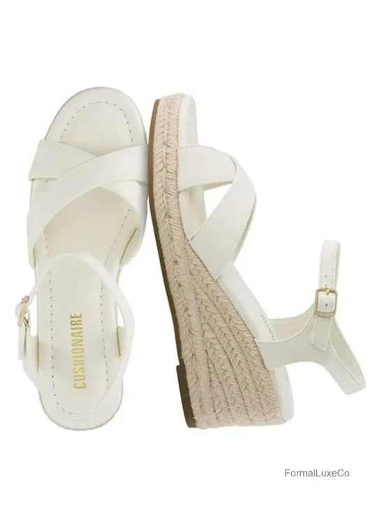 Crisscross Open Toe Wedge Sandals with Adjustable Ankle Strap