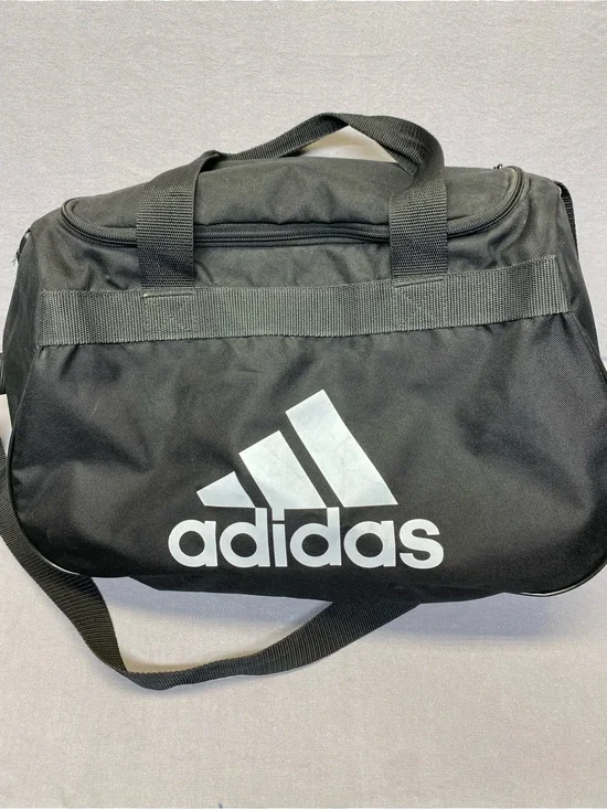 Adidas Black Logo Duffel Bag - Men's Travel & Gym Bag
