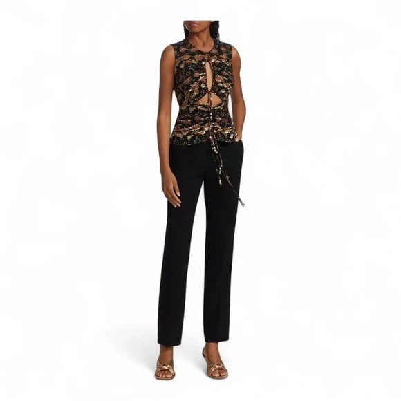 Altuzarra Todd Straight-Leg Crop Pants in black NWT