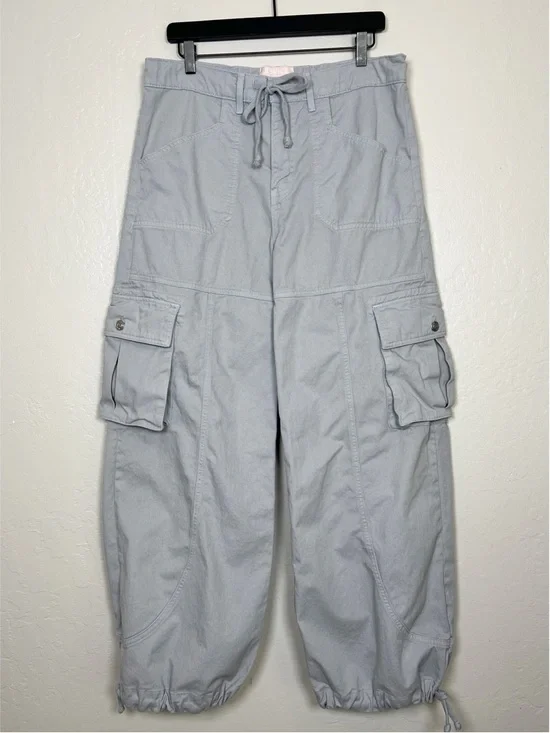 REVICE Women’s Size S Light Gray Maverick Wide-Leg‎ Cargo Pant