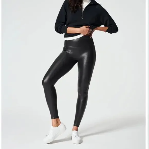 Spanx SPANXshape™ Faux Leather Leggings Black‎ Medium