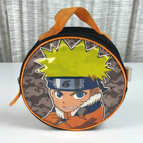 2006 Naruto Lunch Bag Black Orange Kids 8