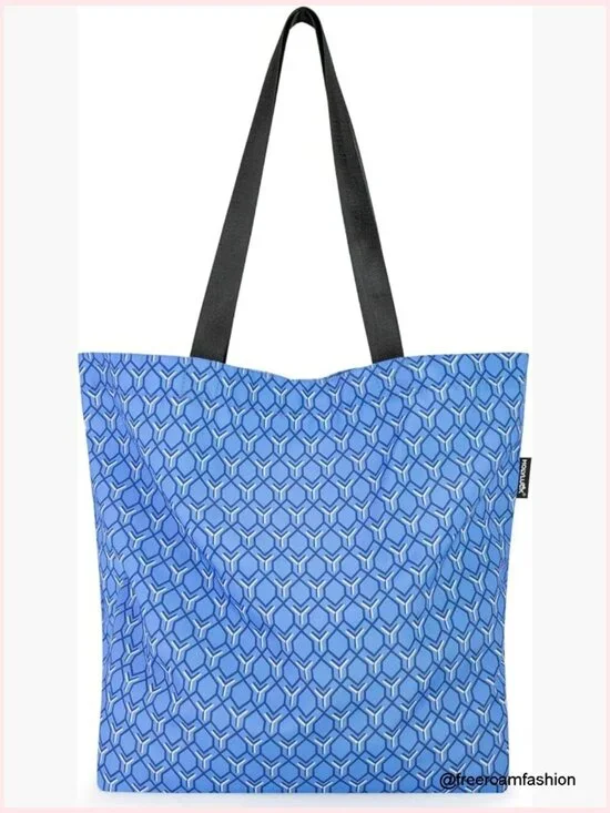 Large Tote Bag with Zippered Inner Pocket - Reusable Shoulder Bag for Shopping,