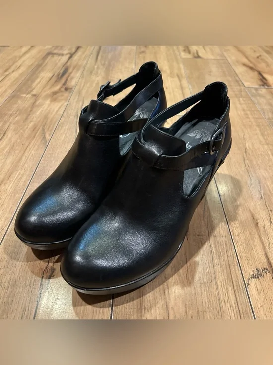 Dansko Franka Wedge Bootie 39 Black LN