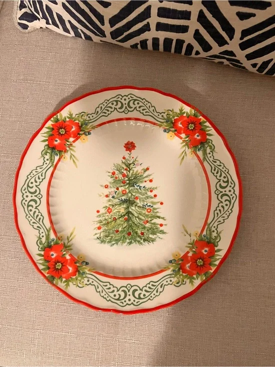 Pioneer Woman Christmas Tree Decorative Plate