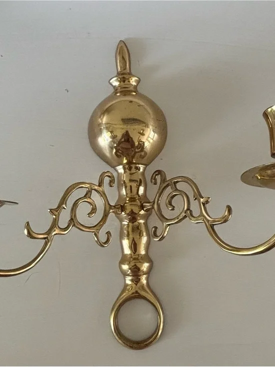 Brass Decorative Wall Sconce Accent - Gold Finish