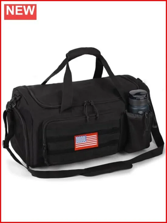 40L Large Capacity Duffle Bag with Shoe Compartment, Wet Pocket, Water Resistant