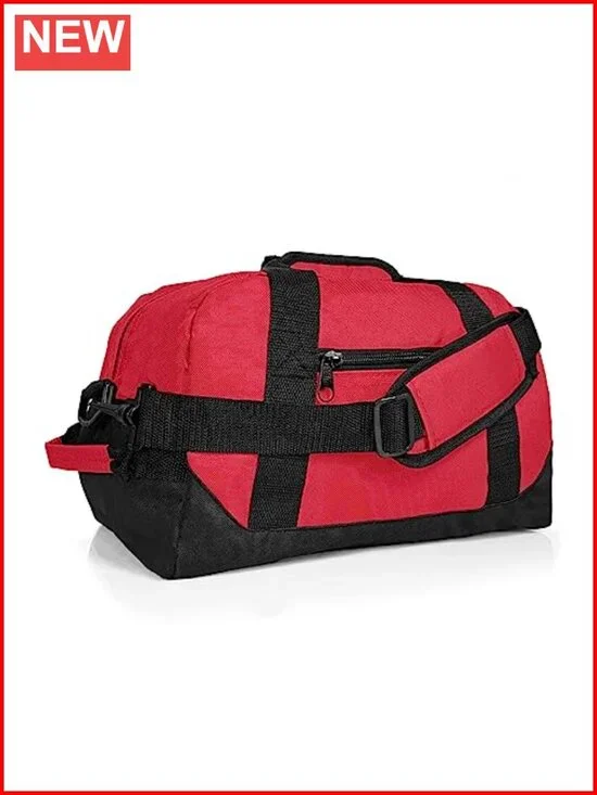 Polyester Small Duffle Bag Gym Travel Bag with Shoulder Strap