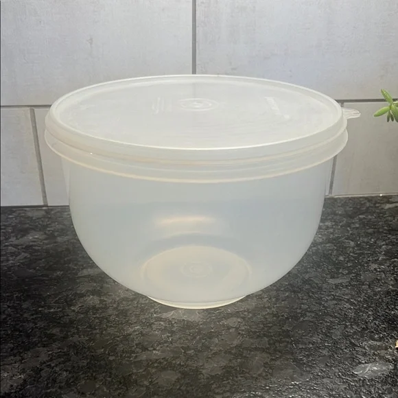 Vintage Tupperware Translucent Food Storage and lettuce keeper. Exc condition