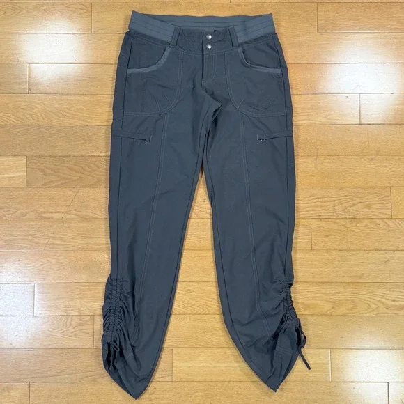 Kuhl‎ Womens Gray Horizn Hiking Cargo Pants Size 4 Reg Cinched Ankle Utility