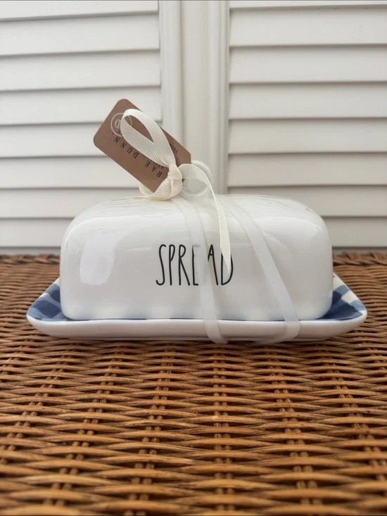 Rae Dunn SPREAD Ceramic Butter Dish