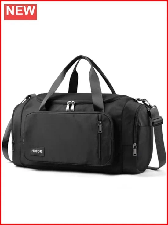 Spacious Duffle Bag with Shoe Compartment & Wet Pocket, Carry On Weekender