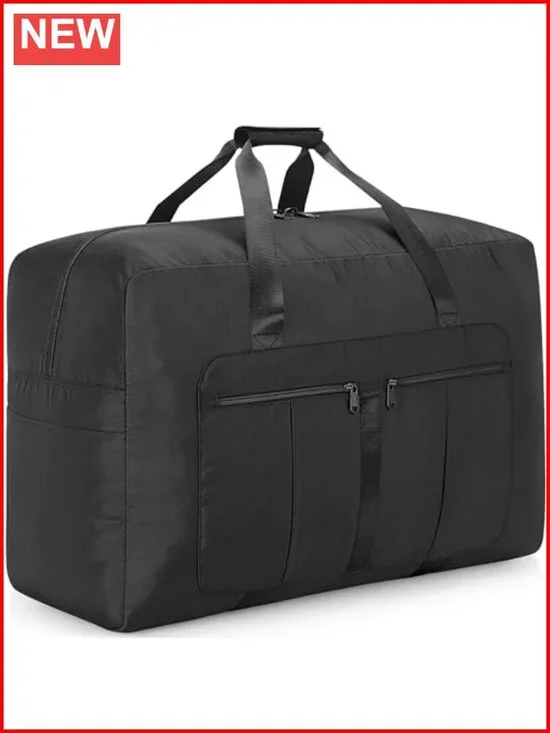 Large Foldable Travel Duffel Bag, 110L Collapsible Storage