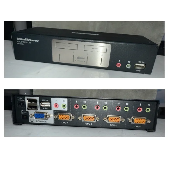 IOGEAR GCS1804‎ MiniView KVMP Switch Multimedia NO POWER SUPPLY