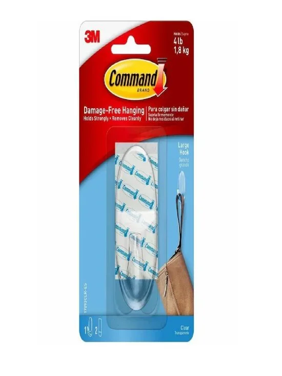 3M Command Large Plastic Hook 3.375 in
