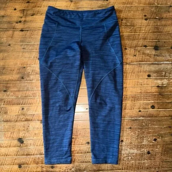 Patagonia heathered blue athletic M high impact leggings