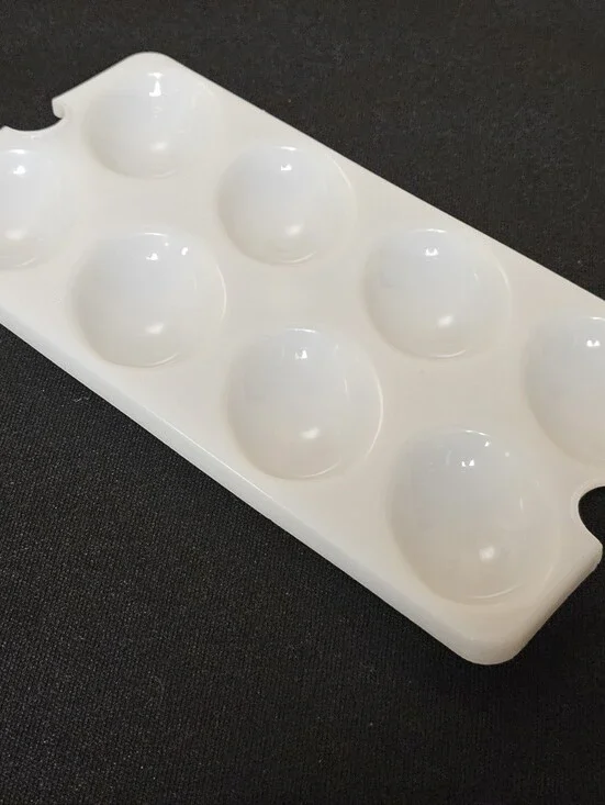 Tupperware White Plastic Replacement Deviled Egg Tray Carrier Insert #665