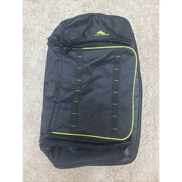 High Sierra Large Rolling Duffel Bag Black 30