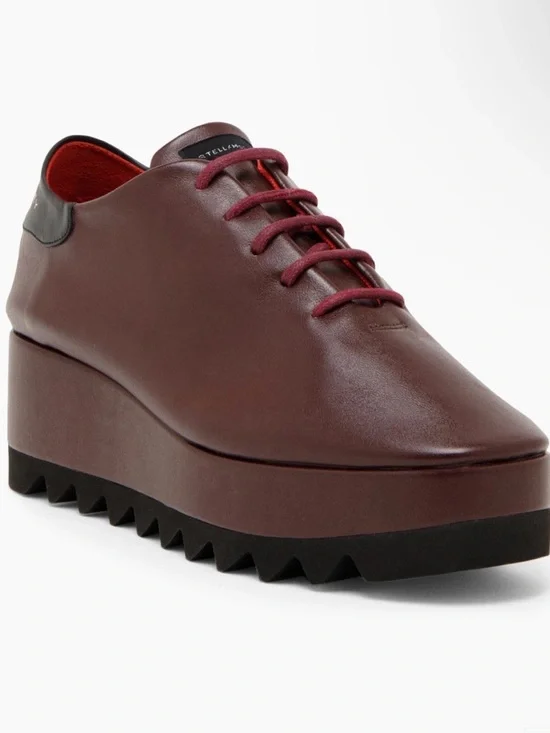 Stella McCartney Elyse Platform Sneakers in Moka | Size 9