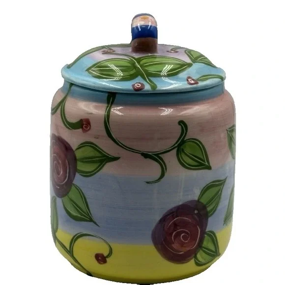 Porcelin‎ Ceramic Jar by Chaleur Karen Gelff with lid 6
