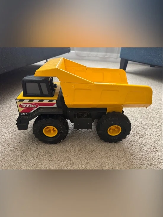 Tonka Yellow and Black Dump Truck Toy
