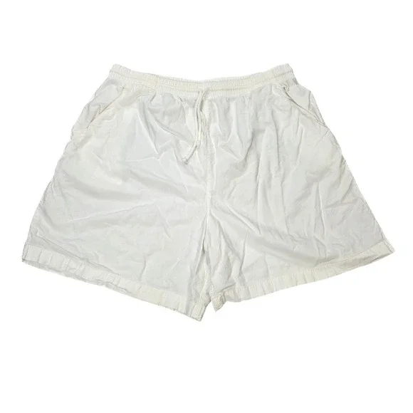 Vintage‎ Southern Lady Drawstring Casual Shorts Women's Size XL White Elastic