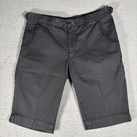 Vintage Lucky Brand Shorts Women’s Size 30 Black Bermuda‎ Shorts