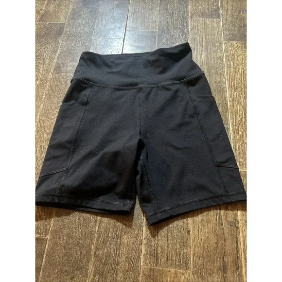 American Eagle The Everything Pocket Bike Shorts Womens XS‎ Black Athletic Wear
