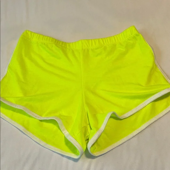 Heart Hips Neon Lime Athletic Shorts