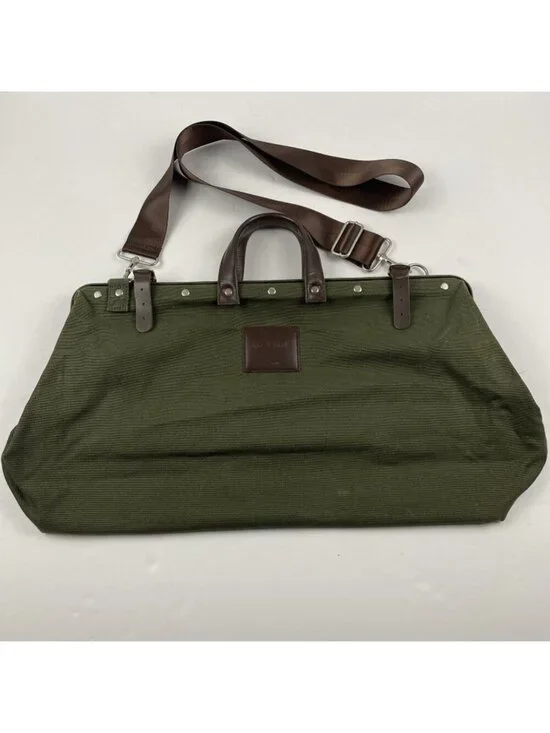 Line Of Trade No. 0312 Canvas Weekender Bag Gray Shoulder Duffle Carry On Bag