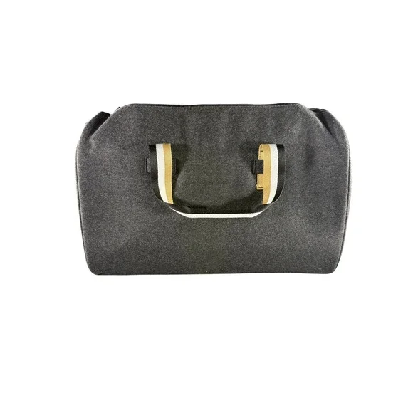 Hugo Boss Parfums Mens Grey‎ Felt Weekender Duffel Bag Overnight Travel Gym