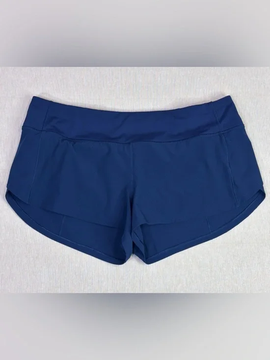 Lululemon Hotty Hot Shorts Size 6 Blue Athletic Running Lightweight
