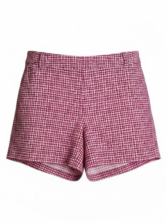 SPANX Hibiscus Gingham Sunshine Pull On Shorts 4” XL