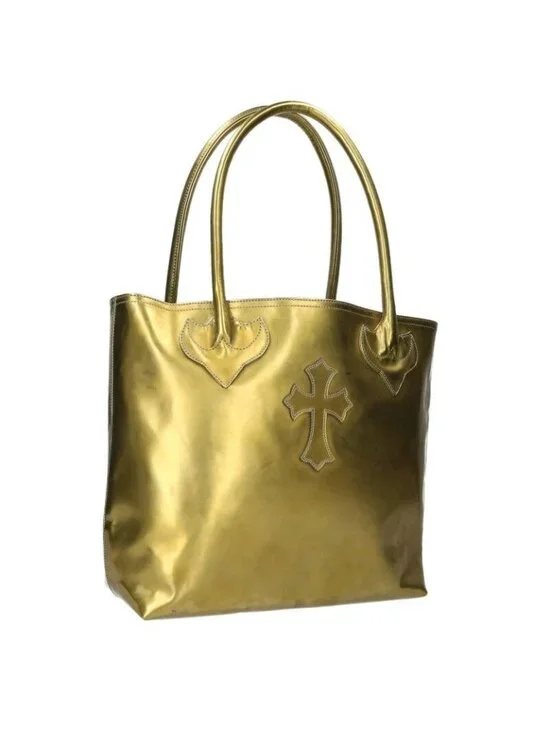 Chrome Hearts FS Tote Leather with Cross Patch
