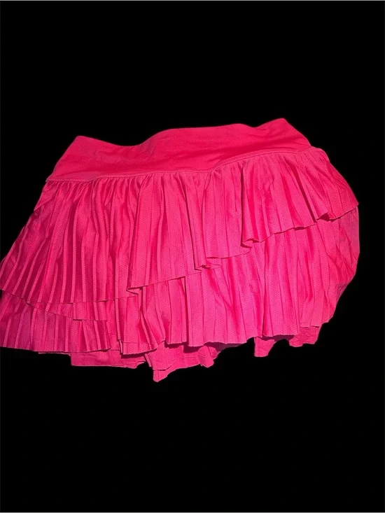 Ideology Watermelon Pink Tiered Pleated Tennis Skort Size Small EUC