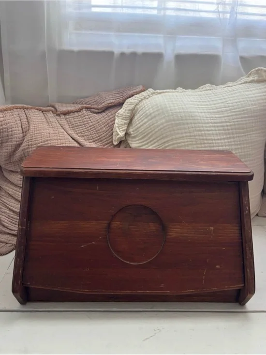 Vintage Wood Bread Box