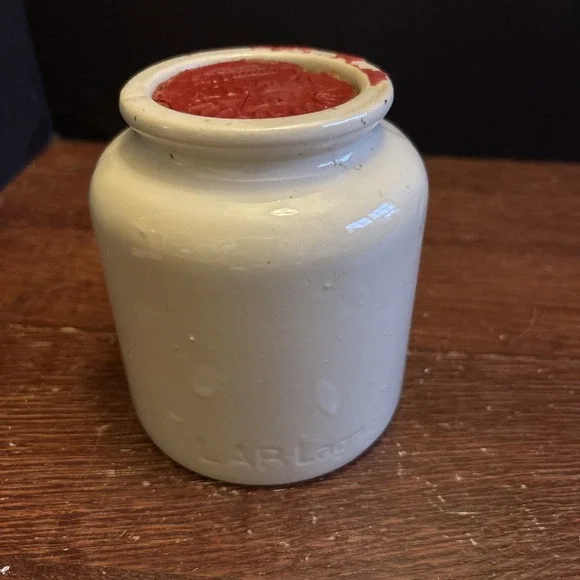 Pot Moutarde De Meaux Grès France Vintage Crock With Wax Cork Seal- Display‎ Use