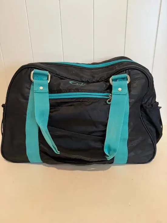 Oakley Gym Duffle Bag Black and Teal