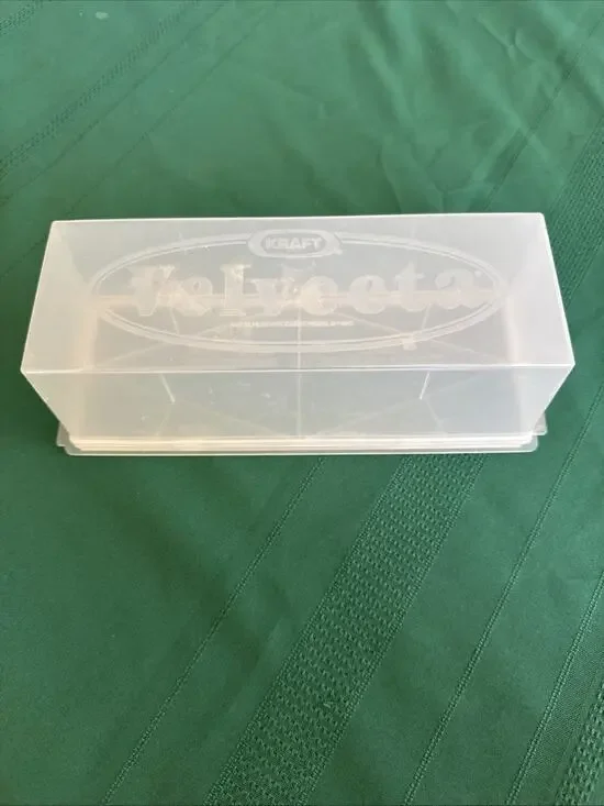 KRAFT VELVEETA CHEESE KEEPER CONTAINER WITH CLEAR LID GREAT CONDITION