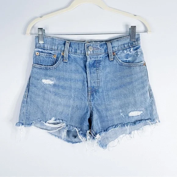 Levi’s - Wedgie Distressed Shorts