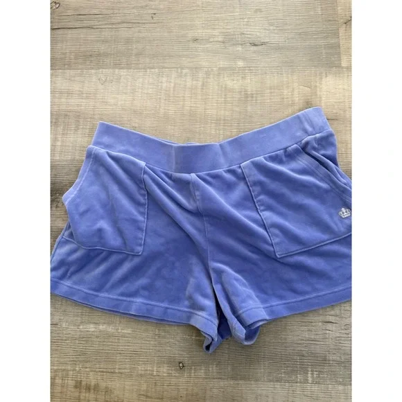 Juicy by Juicy Couture Periwinkle‎ Velour Shorts