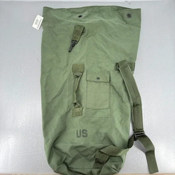 US Military GI Nylon Duffel Bag Olive Drab Green Sea Bag SP0100-03-D-0345 NEW