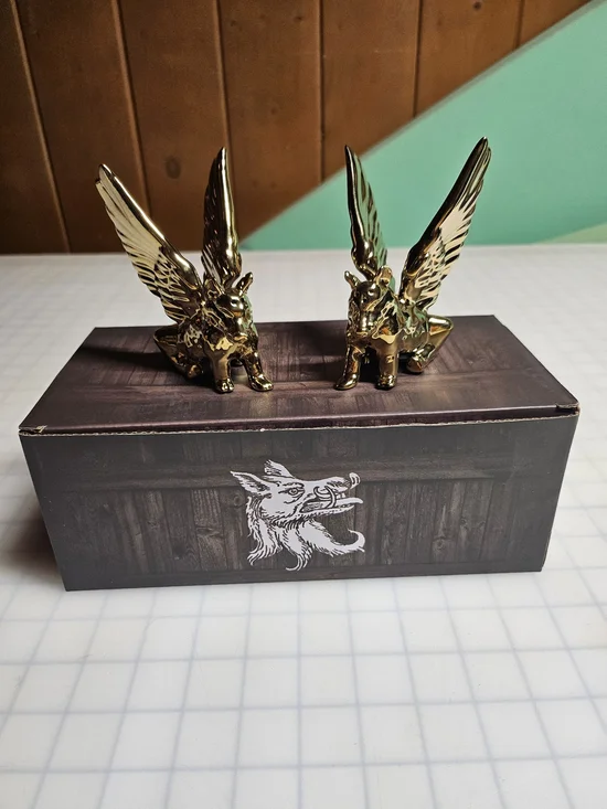 Winged Boar Salt & Pepper Shakers