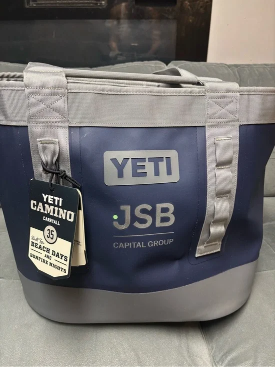 Yeti Camino Carryall 35 - Navy and Light Gray Two-Tone Tote